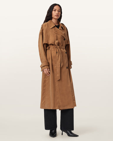 Linnie Relaxed Fit Trench Coat