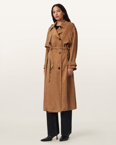 Linnie Relaxed Fit Trench Coat