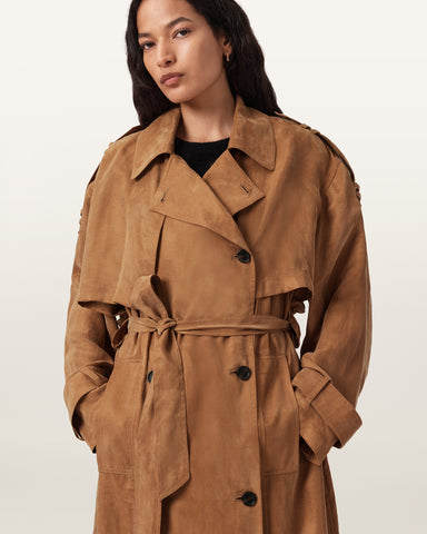 Linnie Relaxed Fit Trench Coat