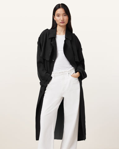 Linnie Relaxed Fit Trench Coat