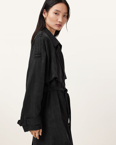 Linnie Relaxed Fit Trench Coat
