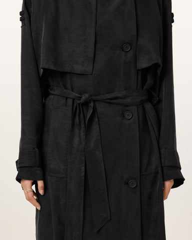 Linnie Relaxed Fit Trench Coat