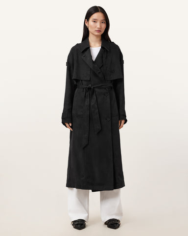 Linnie Relaxed Fit Trench Coat