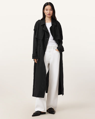 Linnie Relaxed Fit Trench Coat
