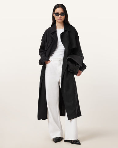 Linnie Relaxed Fit Trench Coat