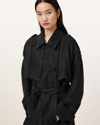 Linnie Relaxed Fit Trench Coat