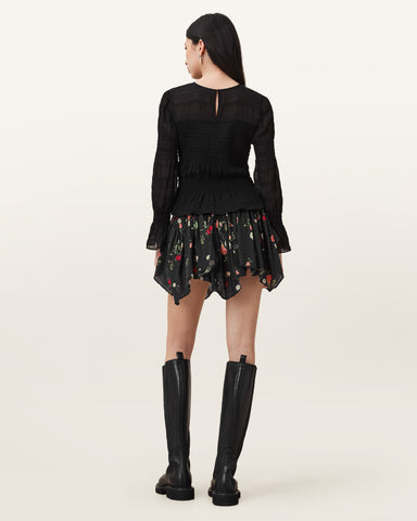 Delilah Floral Printed Mini Skirt