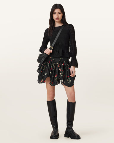 Delilah Floral Printed Mini Skirt