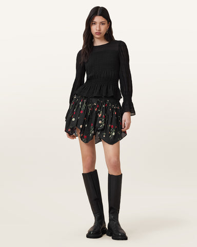 Delilah Floral Printed Mini Skirt