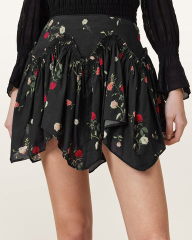 Delilah Floral Printed Mini Skirt
