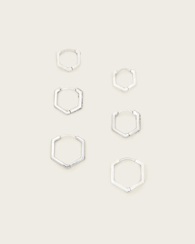 Hattie Mixed Hoop Earring Set