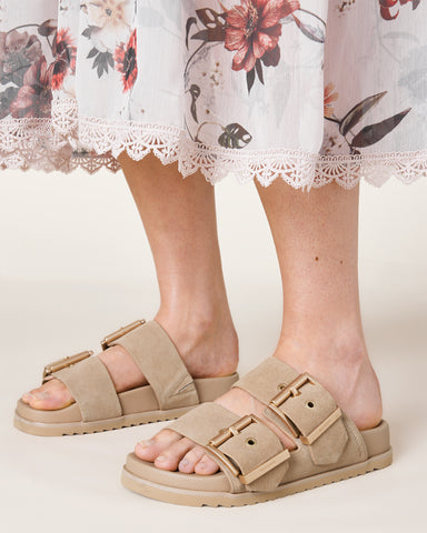 Sian Leather Buckle Sandals