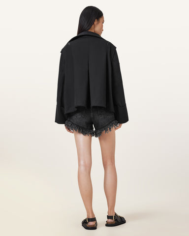 Astrid Frayed Denim Shorts