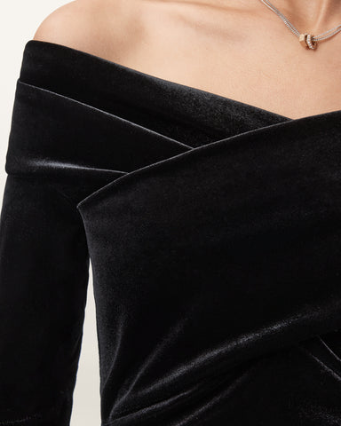 Delta Velvet Midi Dress