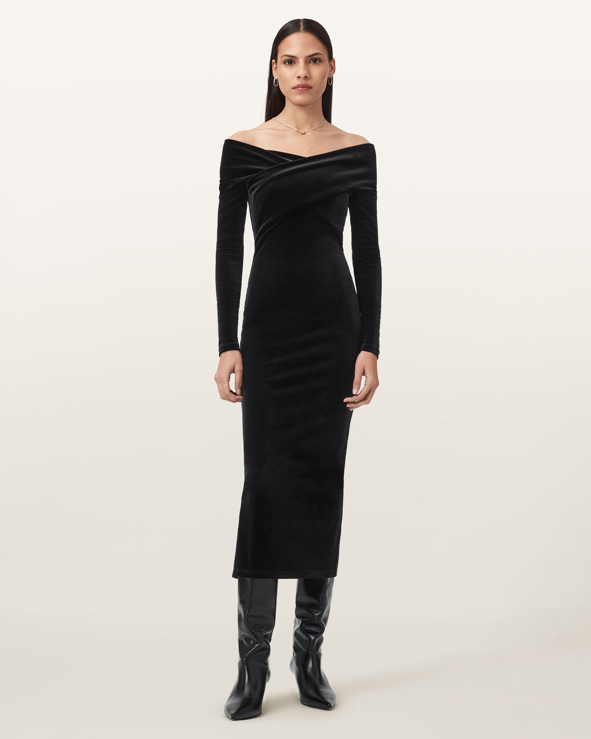 Delta Velvet Midi Dress