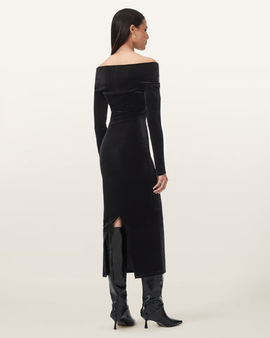 Delta Velvet Midi Dress