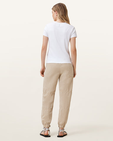 Val High-Rise Cargo Linen Blend Pants