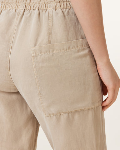 Val High-Rise Cargo Linen Blend Pants