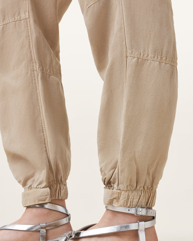 Val High-Rise Cargo Linen Blend Pants