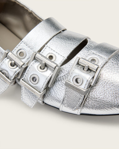 Aurora Metallic Leather Ballet Shoe