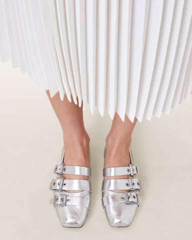 Aurora Metallic Leather Ballet Shoe