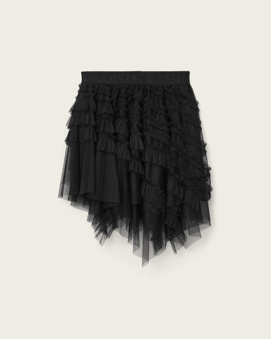 Jayde Ruffled Tulle Mini Skirt