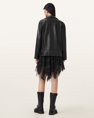 Jayde Ruffled Tulle Mini Skirt