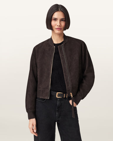 Orten Suede Bomber Jacket
