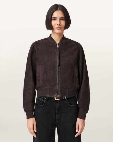 Orten Suede Bomber Jacket