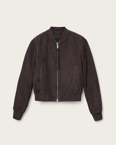 Orten Suede Bomber Jacket