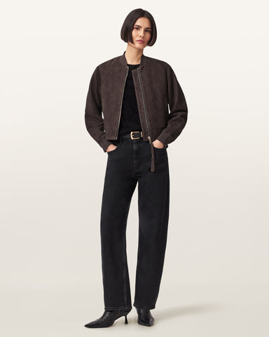 Orten Suede Bomber Jacket