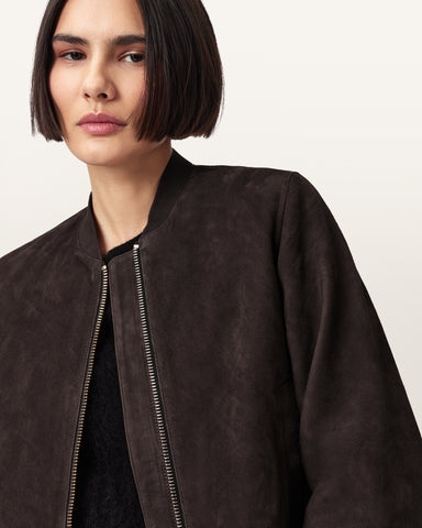 Orten Suede Bomber Jacket