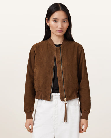Orten Suede Bomber Jacket