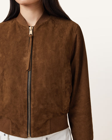 Orten Suede Bomber Jacket