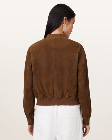 Orten Suede Bomber Jacket