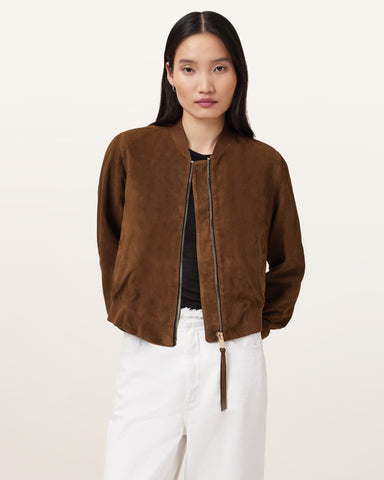 Orten Suede Bomber Jacket