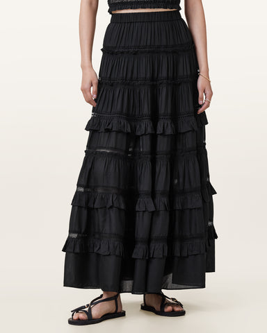 Talia Tiered Maxi Skirt