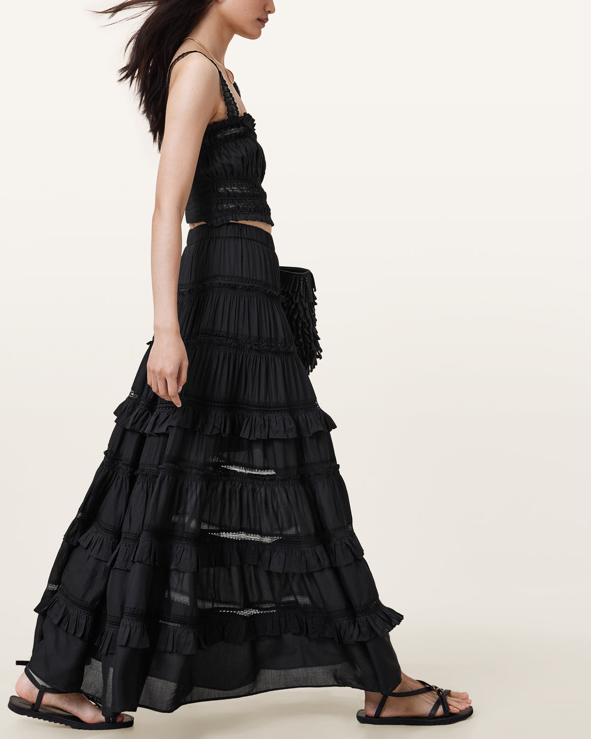 Talia Tiered Maxi Skirt