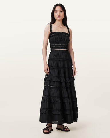 Talia Tiered Maxi Skirt