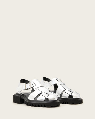 Tess Chunky Metallic Leather Sandals