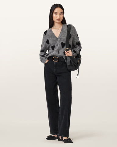 Amora Jacquard Brushed Cardigan