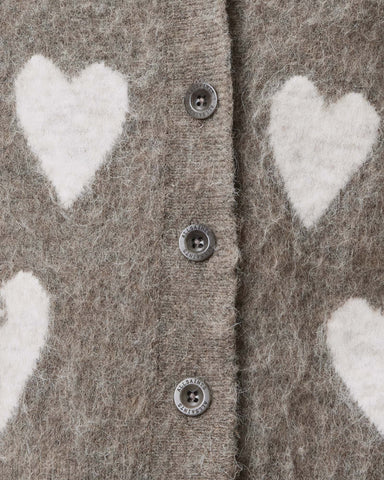 Amora Jacquard Brushed Cardigan