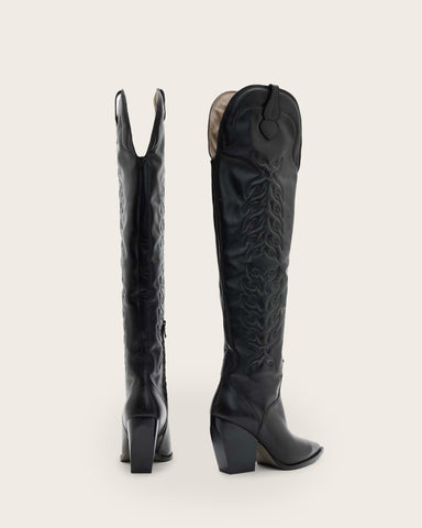 Roxanne Knee High Leather Boots