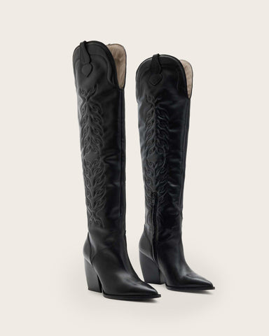 Roxanne Knee High Leather Boots