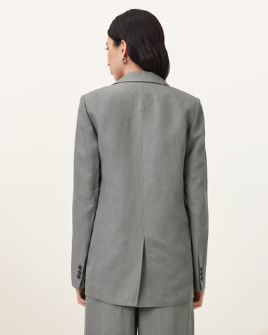 Averie Tencel Relaxed Fit Linen Blend Blazer