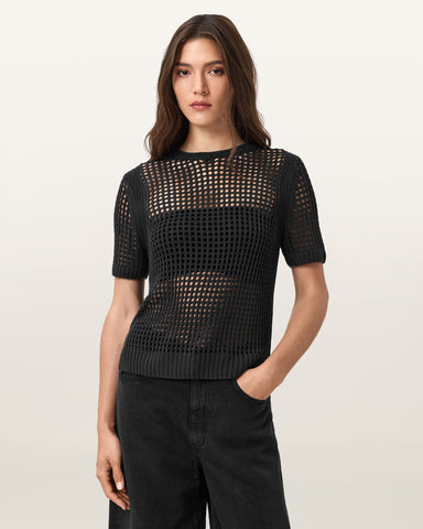 Paloma Open-Knit T-Shirt