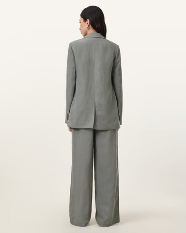 Averie Tencel Wide Leg Linen Blend Pants