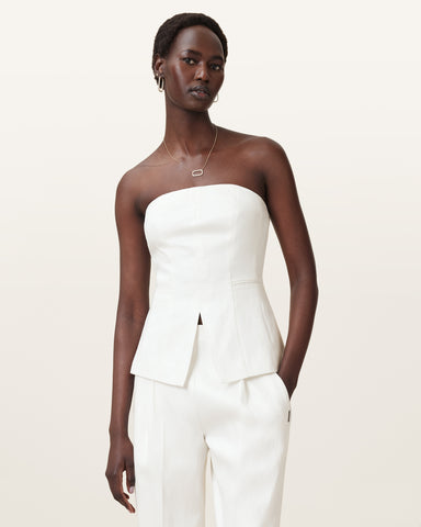 Bonnie Tailored Linen Blend Bodice