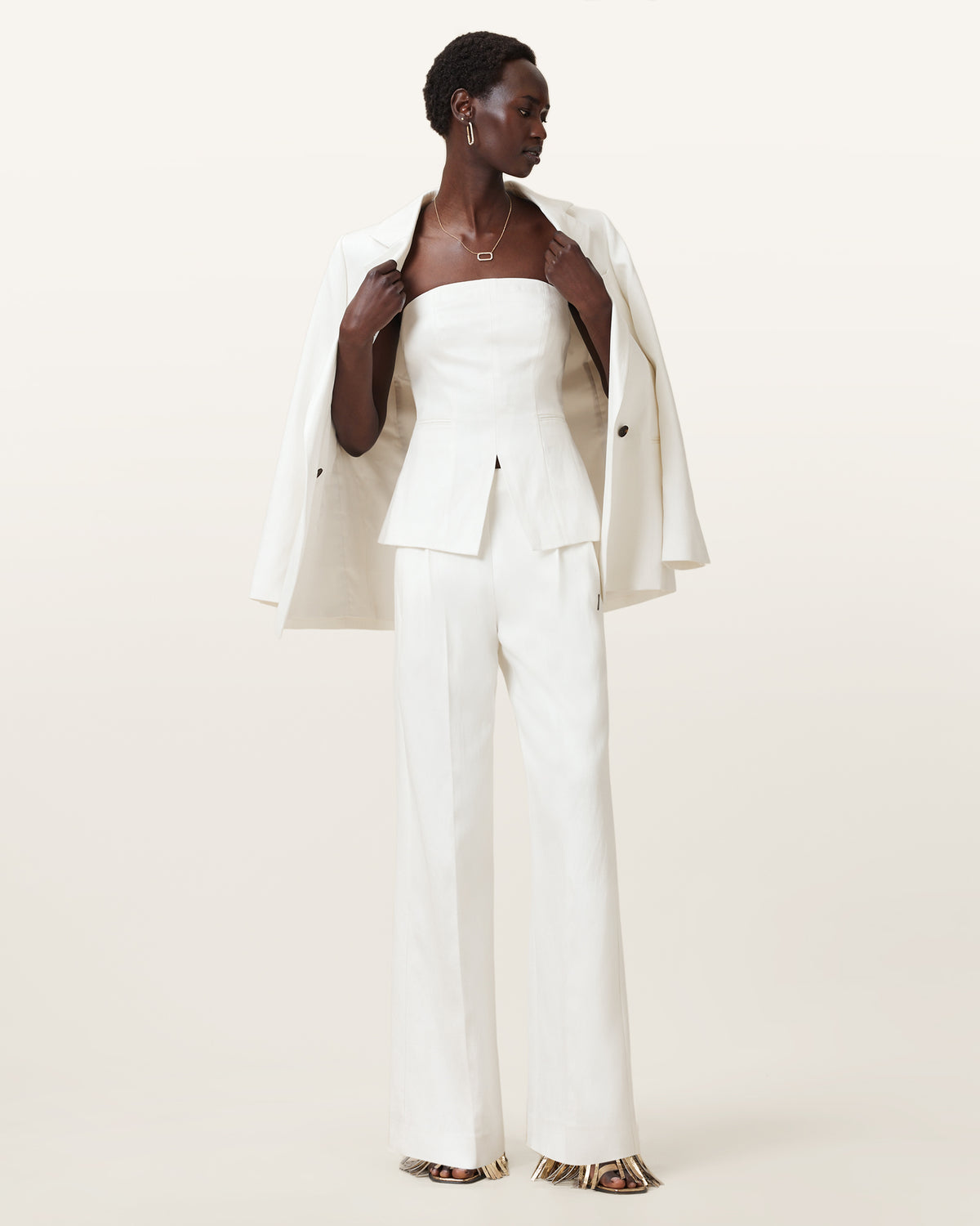 Bonnie Tailored Linen Blend Bodice