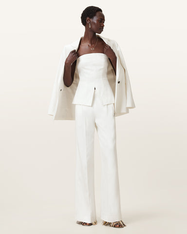 Bonnie Tailored Linen Blend Bodice